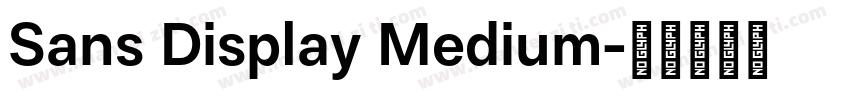 Sans Display Medium字体转换